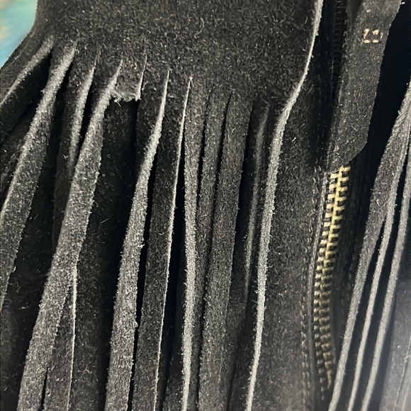 Koolaburra Piaz II Boho Fringe Suede Cut Cuff Heeled Sandals Size 9 - Picture 8 of 11